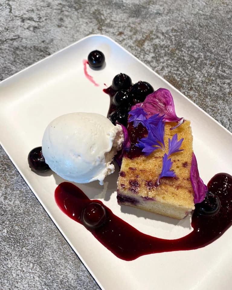 Clafoutis met blauwe bessen 